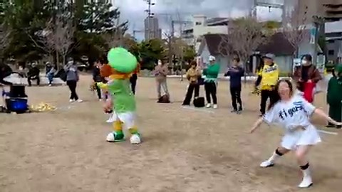 2026.3.19(木曜日)SGL尼崎入場前の、コラッキー🐯、タイガースガールズのイベント。#コラッキー#タイガースガールズ#阪神タイガース