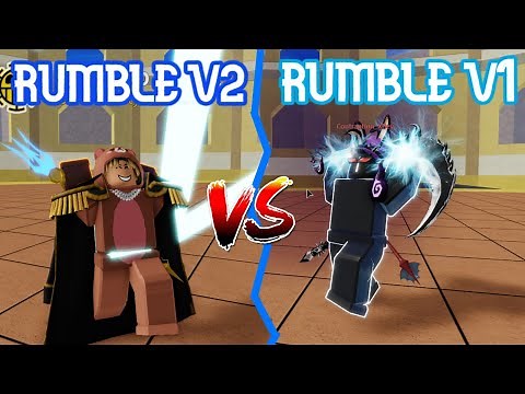 BLOX FRUITS RUMBLE V2 vs RUMBLE V1