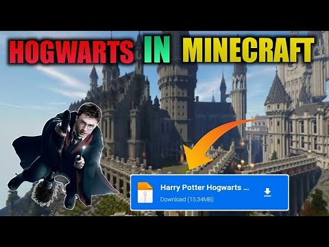 HARRY POTTER HOGWARTS IN MINECRAFT || DOWNLOAD HOGWARTS IN MINECRAFT PE
