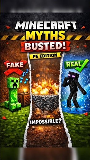 5 Minecraft Myths Tested 😱 | You won't believe 🤯 #rap #minecraft