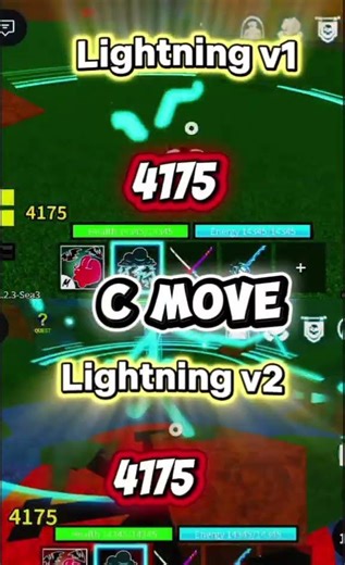 Lightning v1 vs lightning v2 #bloxfruit
