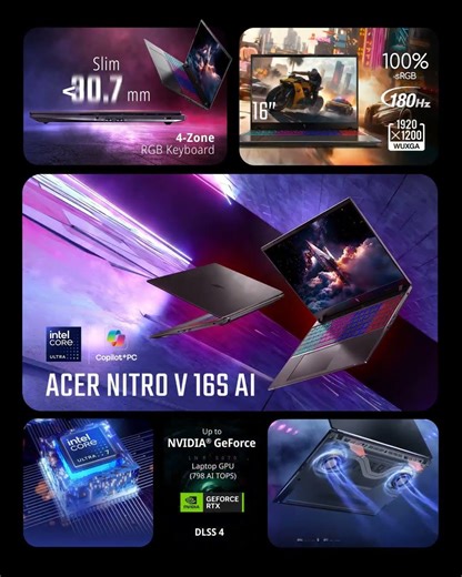 Acer Nitro | Nitro V 16S AI (Intel) | CES 2026