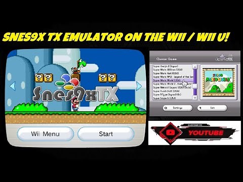 How to Install Snes9x TX Emulator on the Nintendo Wii / Wii U!