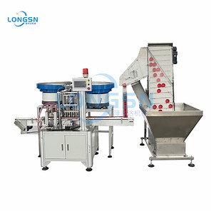 [Hot Item] Fully Automatic Plastic Cover O Ring Seal Liner Inserting Machine Cap Lining Wadding Machine