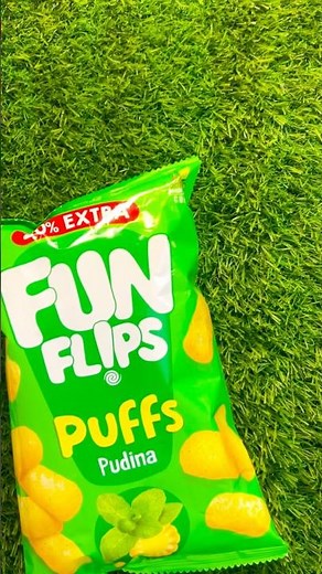 Fun Flips Pudina Puffs Unboxing | Crunchy & Minty Snack Reveal