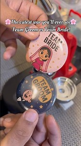 Make your wedding celebrations extra special with our Team Bride & Team Groom badges wedding badges