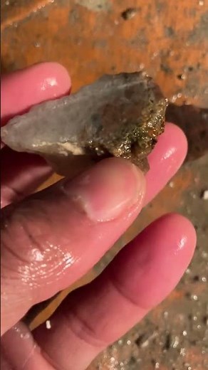 Exploration: Cross-section of a ballast stone containing quartz and feldspar