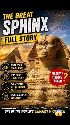 The Great Sphinx Mystery: Secrets Hidden for 4,500 Years! 😱