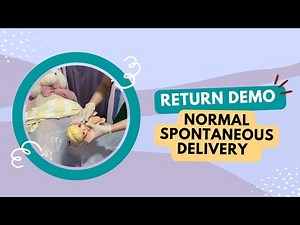 nursing archive 04 : Normal Spontaneous Delivery Return Demonstration
