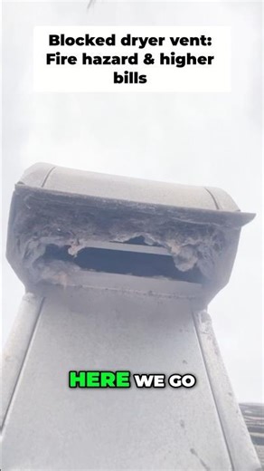 Blocked Dryer Vent: Fire Hazard & Slow Drying Solved #shorts
