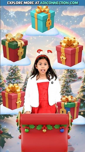 Let's Find Santa Claus 🎅🏻 | Christmas Fun for Kids | Adi Keshari Connection | AC #Shorts