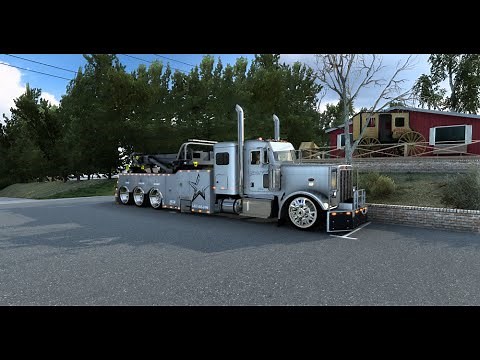 Peterbilt 388 Wrecker/Rotator from blades shop build/showoff - American Truck Simulator