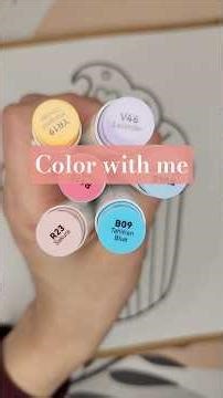 Beginner alcohol marker. #coloring #alcoholmarkers #asmr #ohuhumarkers #beginners