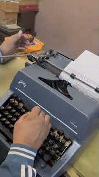 Godrej Prima English Typewriter (Brief Size) | The Original Indian Workhorse | Working Video