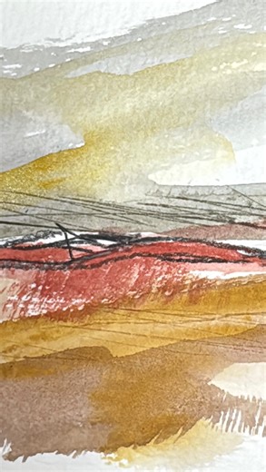 A quick sketch today trying out the “Zorn Palette” using watercolor. It consists of yellow ochre, ivory black, vermillion and white. Its quite limited with watercolor since white is usually the paper. I could have used white gouache but I wanted to see what colors I could mix without white. Enjoyed the greens mixing black and ochre and the orange mixes were nice as well. I think I will try it with gouache next to see better results. Fun play in the studio! 😍 #zornpallette #mixedmediaart #artist