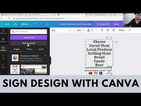 Designing Storefront Window Sign with Canva and Printastic