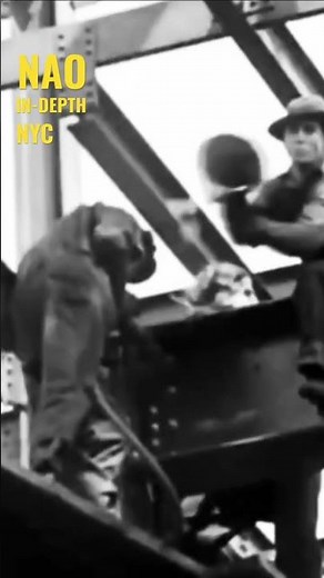 Old-school IRON WORKERS #nyc #architecture #history #steel #bbq #building