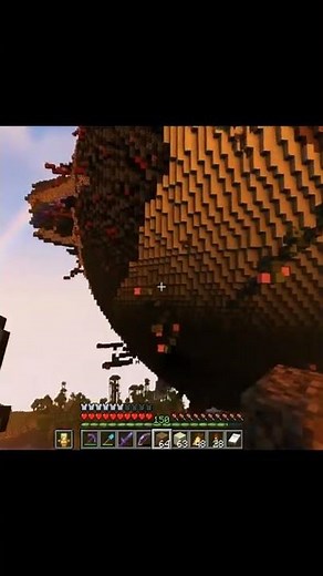 Regenbogen um Planet in Minecraft ... #Shorts