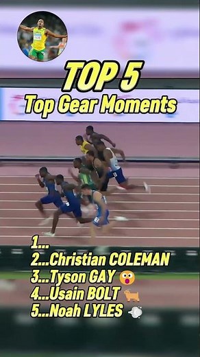 Top 5 Fastest Top Gear Moments in Sprinting History!