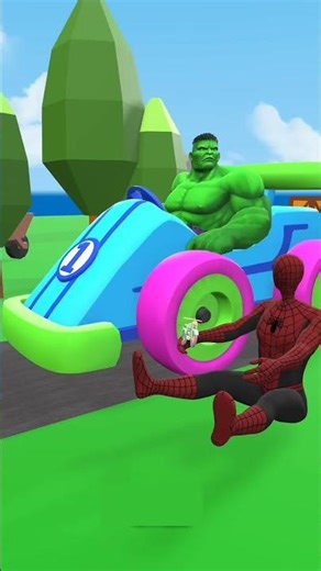 Best RC Car Ever: Hulk & Spider-Man Team Up! 🕷️💪 #shorts