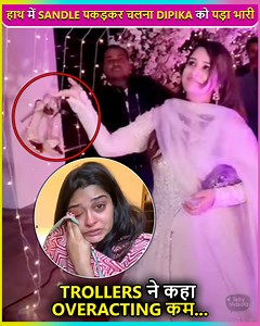 1.8M views · 10K reactions | Dipika Kakar's one video goes viral on the internet from Saba's reception where the actress is seen lifting sandals. Trollers are bashing her and calling her self-obsessed | Telly Masala | Facebook