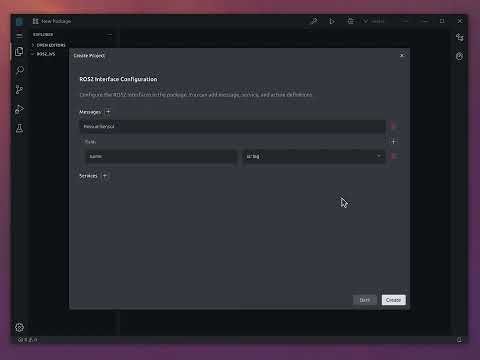 Creating custom ROS msg and using it in node with Rovium IDE