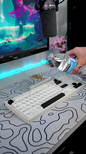 Waterproof Keyboard Test: Relaxing Custom Mechanical Keyboard Experience