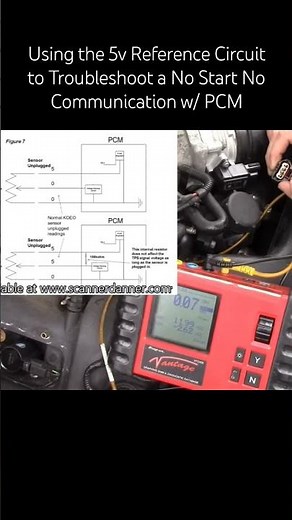 Using the 5V Reference Circuit to Troubleshoot a No Start No COM w/ PCM