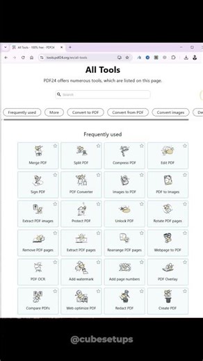 Secret PDF Tool You Need to Try (Part 57) 🔥 #aitools #websitetools #techtips #pdftools