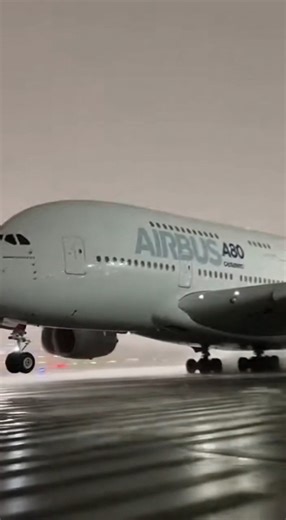 Airbus A380 Heavy Blizzard Crosswind Take off #AviationReels #AviationVideo #PilotLife #Airbus | BF PSlap