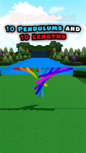 10 Pendulums, 10 Lenghts, watch them go #babft #roblox #robloxbuildaboatfortreasure