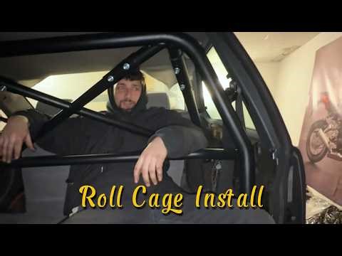 Installing A Bolt in Roll Cage Into Our Turbo E36 Coupe!