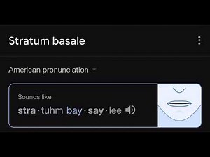 How to pronounce Stratum Basale