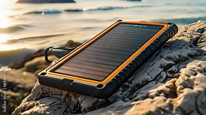 Portable and efficient this solar charger can easily power up your phone or tablet with just a few hours of sun exposure.