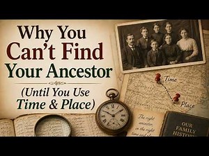 Why You Can’t Find Your Ancestor | Until You Use Time & Place