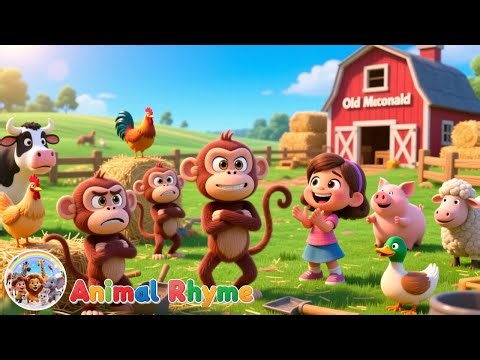 Old MacDonald’s Grumpy Monkey Farm | Bella’s Funny Animal Sounds Song