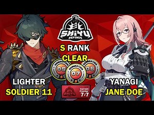 Lighter x Soldier 11 & Jane x Yanagi | Shiyu Critical Node 5-6-7 S Rank | Zenless Zone Zero ZZZ 1.3
