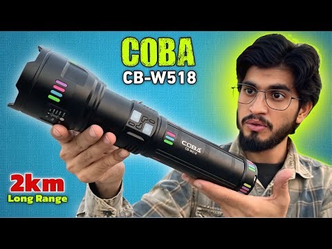COBA CB-W518 High Power Flashlight || Best Tactical Flashlight || Best Torch In India