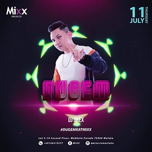 Introducing our latest edition to the MiXX Club Family! . Catch Dj D-Rex live on the decks as he brings the famous dugem music to the dancefloor! Let’s give him a warm welcome to the family! . FREE ENTRY FOR THOSE WHO CAME FOR DJV ACE PARTY LAST WEEK!! . #mixxclubmelaka #mixxitup #mixxwithoutlimits #party #club #paradox #madness #thursday #dugem #crazy #music #edm #trap #hiphop #psy #dance #ladies #dj | MiXX