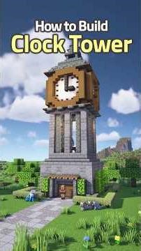 Easy Minecraft Clock Tower Tutorial 🏗️ #shorts #viralshorts