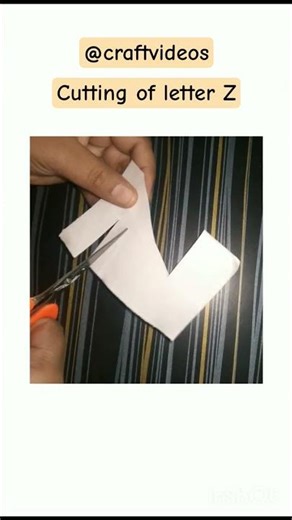 Cutting of letter Z. 🌸🤩 #youtube #youtubeshorts #shortvideo #papercraft #alphabet