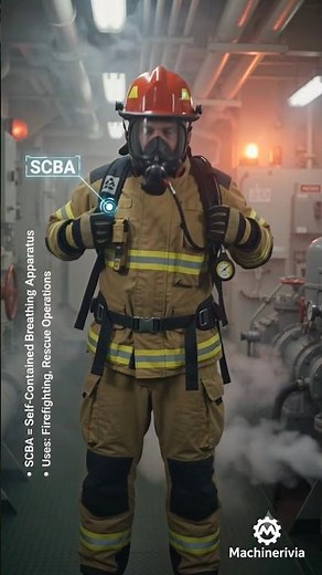 SCBA Explained in 20 Seconds! 🔥 | Self-Contained Breathing Apparatus | SOLAS Safety