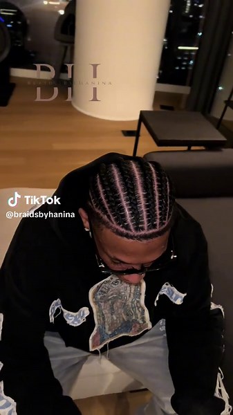 Men's Straight Back Stitch Braids Tutorial