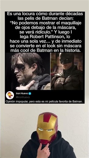 Robert Pattinson mostró el maquillaje bajo la máscara y creó el look más cool de Batman.
