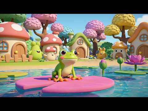 Little Frog Says Ribbit Ribbit Roo | Fun Pond Life & Animal Sound Nursery Rhymes