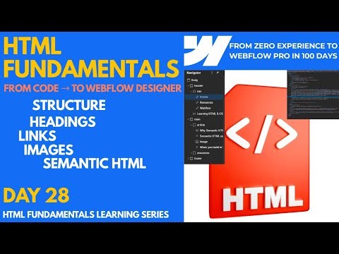 HTML & CSS for Webflow Series [PART1] - HTML Structure, Headings, and Semantic Tags