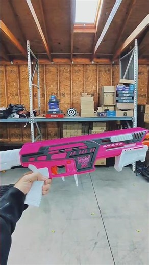 Hot Pink ‪@DartZoneBlasters‬ AF Nexus Pro Yes Please 😁 #Nerf #Blaster #Mod #Fun #ThingsToDo