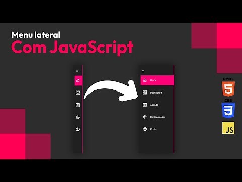 Como criar um menu lateral com HTML, CSS e JS - Parte 2/2