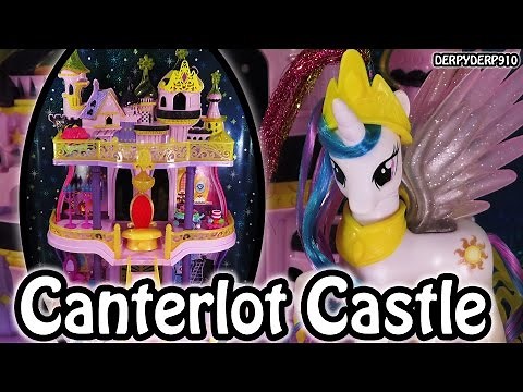 My Little Pony Canterlot Castle with Princess Celestia & Spike! MLP Huge Playset Toy Review
