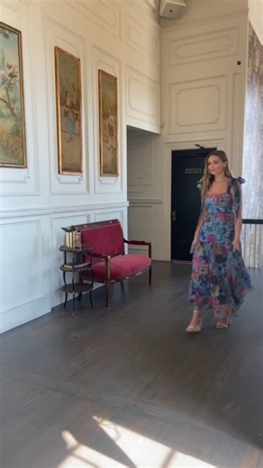 the ivanna floral tiered maxi dress is here! she's the blue sister to our julia tiered maxi dress with a lower waist. 💙 Shop her now: https://francesc.as/3qUEdjG | francesca's